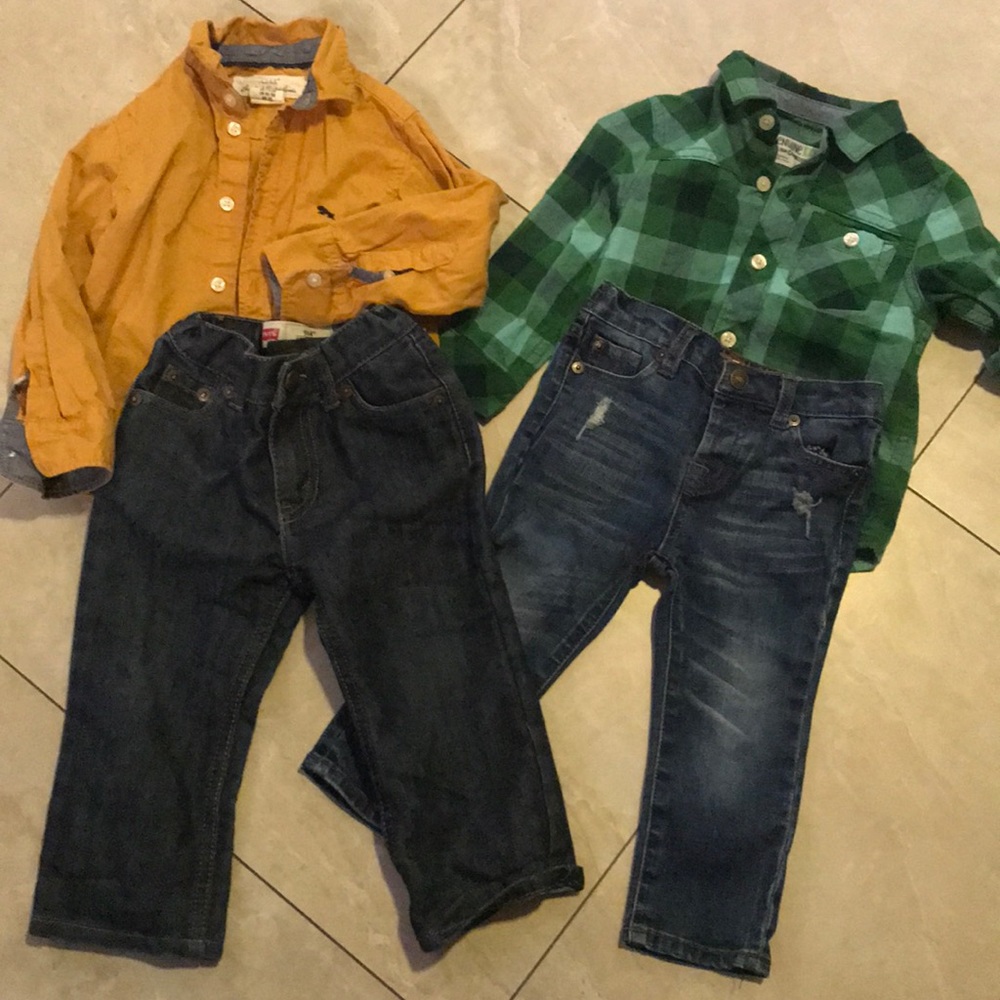 Boys Jeans & Botton Down Shirts